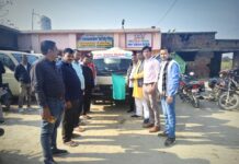 नगरीय लोगों को मिलेगा शुद्ध पेयजल, नगर अध्यक्ष ने शुद्ध पेयजल आपूर्ति वाहन को हरी झंडी दिखा रवाना किया