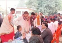 मेडिसिटी हॉस्पिटल द्वारा लगाया गया निःशुल्क स्वास्थ्य शिविर