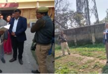 डीएम ने किया राजकीय बालिका विद्यालय में रखे गए बोर्ड परीक्षाओं के प्रश्नपत्रों की सुरक्षा के मद्देनजर निरीक्षण
