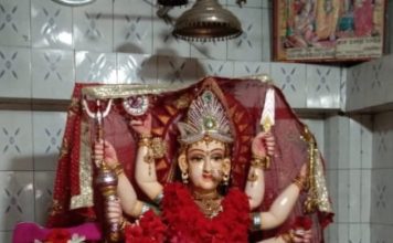 माँ दुबौली मंदिर से माता की स्वर्ण भूषण चोरी, मौके पर पहुंची पुलिस