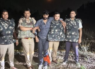 फायरिंग कांड का ‘एन्काउंटर एंड’: पुलिस की ताबड़तोड़ कार्रवाई में बदमाश गिरफ्तार, पैर में लगी गोली