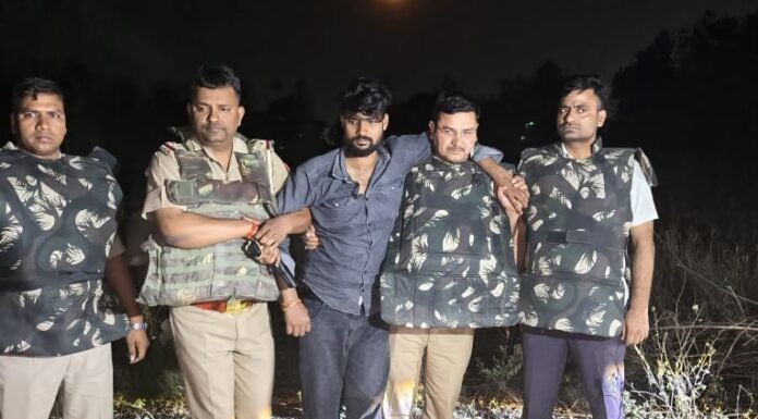 फायरिंग कांड का ‘एन्काउंटर एंड’: पुलिस की ताबड़तोड़ कार्रवाई में बदमाश गिरफ्तार, पैर में लगी गोली
