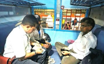 सघन टिकट जांच में 38 यात्री पकड़े गए, ₹19,990 राजस्व की वसूली